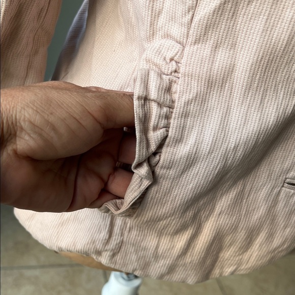 CAbi Light Pink Ruffled Blazer - Picture 2 of 9